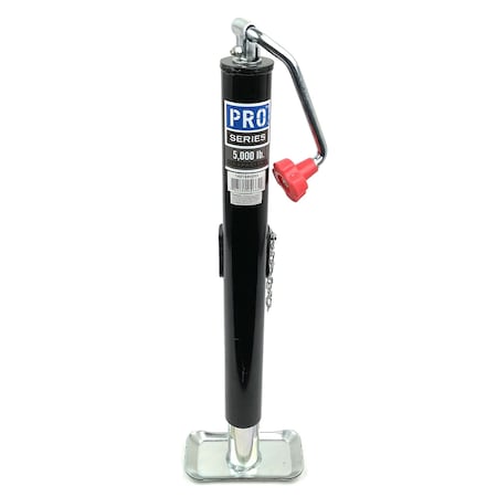 Cequent Jack, Light Duty Vehicle, Std Round, Tubular Swivel, Weld-On, W/ Footplate 1401480303